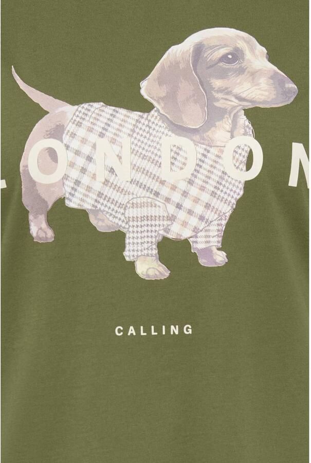 ONLY CARMAKOMA Plus Size T-shirt met print groen - Foto 2