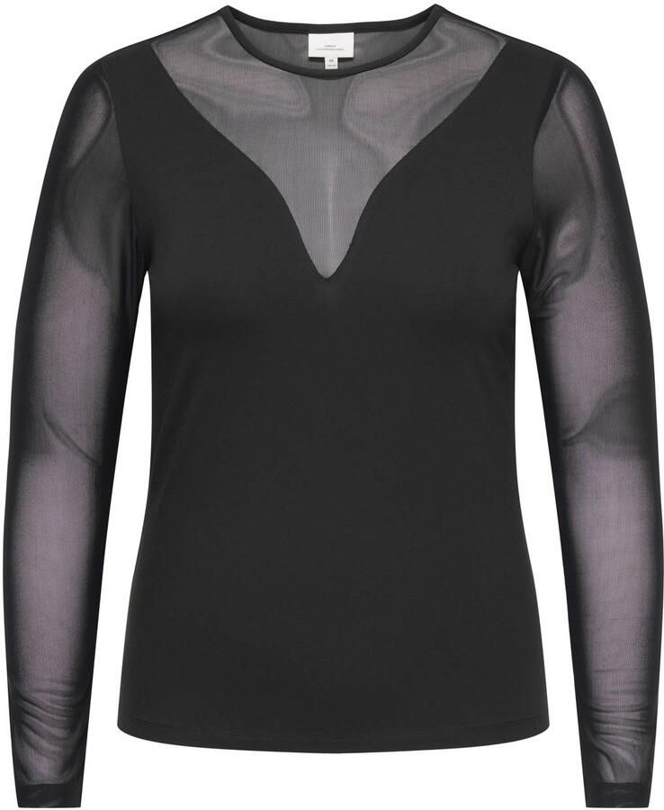 ONLY CARMAKOMA Plus Size top zwart