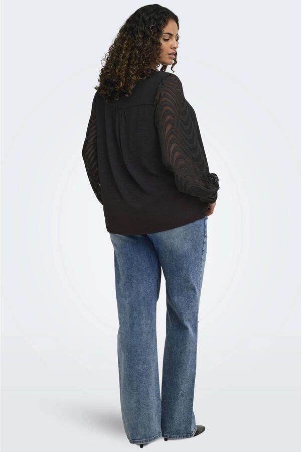 ONLY CARMAKOMA Plus Size top zwart - Foto 2
