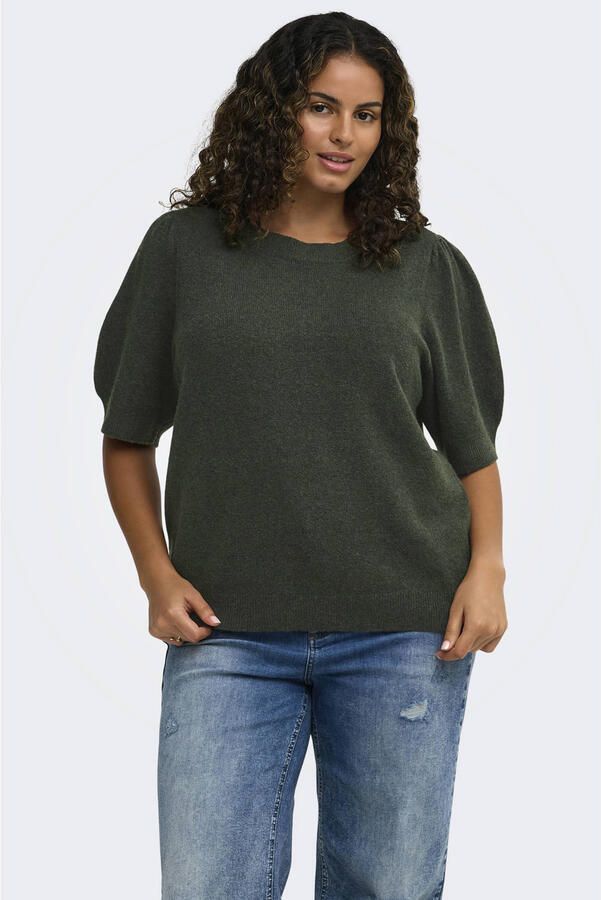 ONLY CARMAKOMA Plus Size trui groen