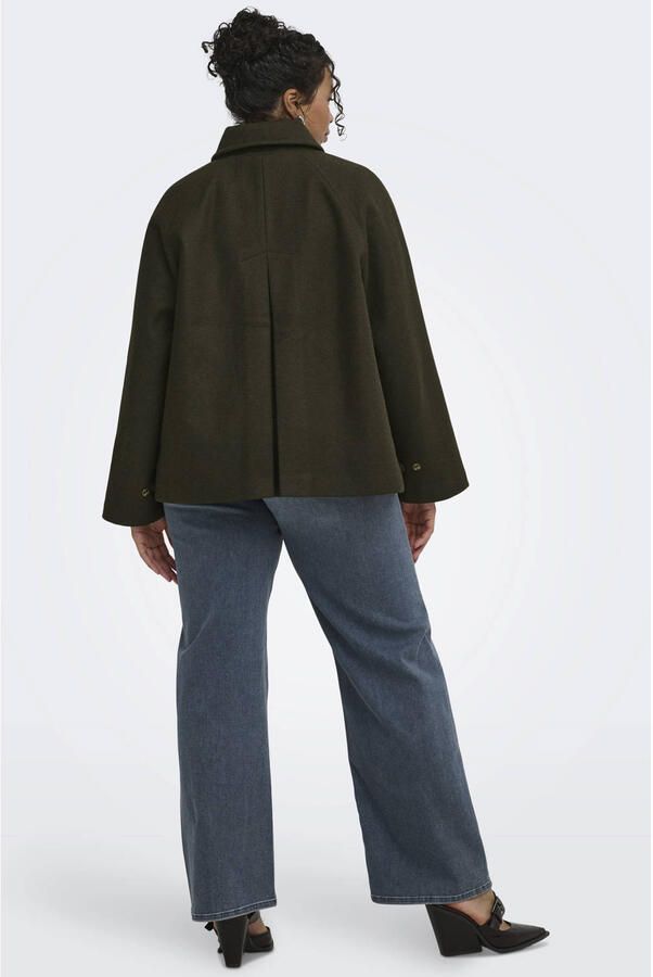 ONLY CARMAKOMA Plus Size tussenjas donkergroen - Foto 2
