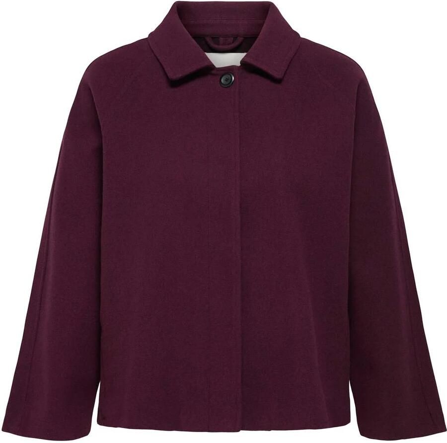 ONLY CARMAKOMA Plus Size tussenjas donkerrood