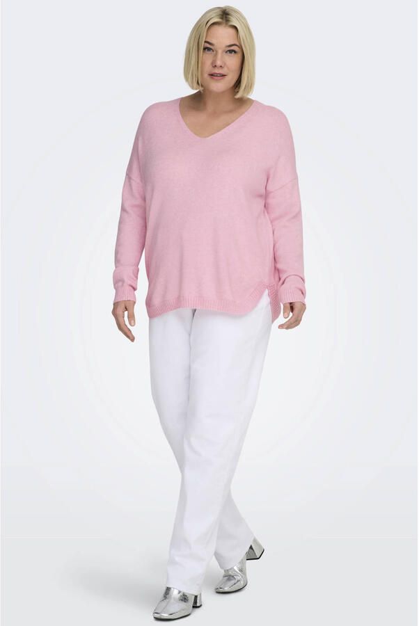 ONLY CARMAKOMA Trui met V-hals CARMARGARETA LS PULLOVER KNT NOOS - Foto 2