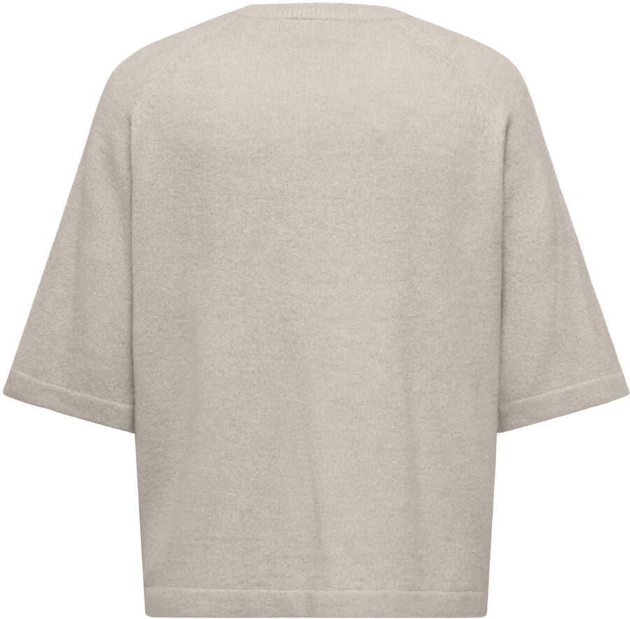 ONLY CARMAKOMA pullover grijsbruin gebreid - Foto 2