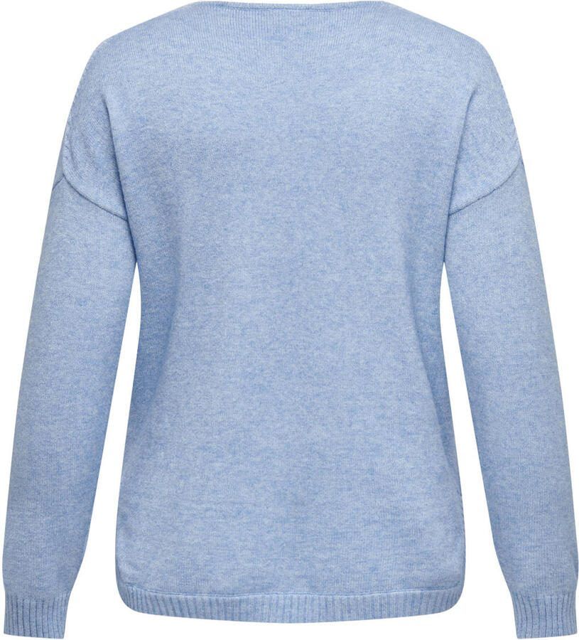 ONLY CARMAKOMA Trui met V-hals CARMARGARETA LS PULLOVER KNT NOOS - Foto 2