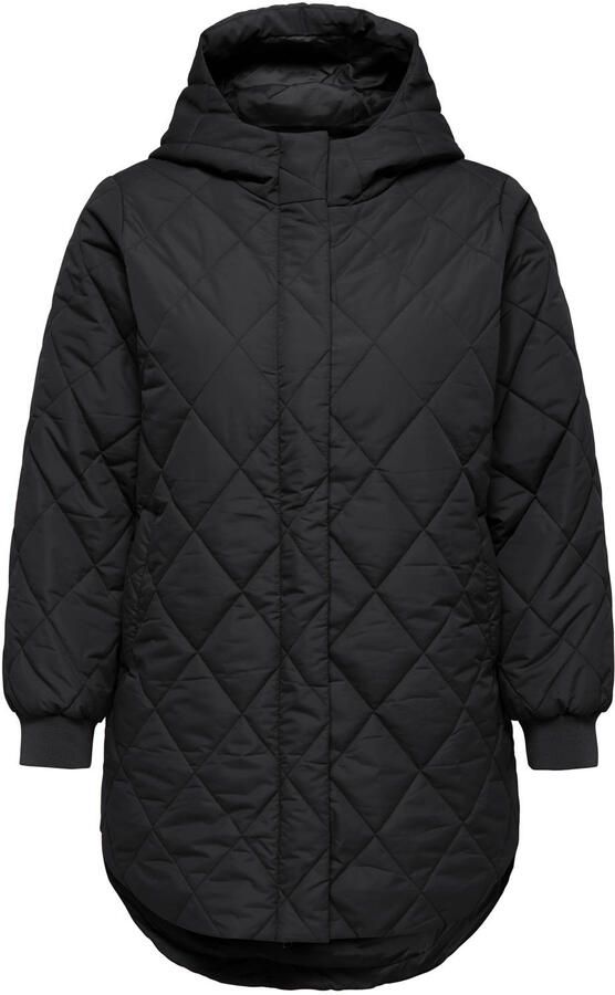 ONLY CARMAKOMA quilted tussenjas Plus Size zwart