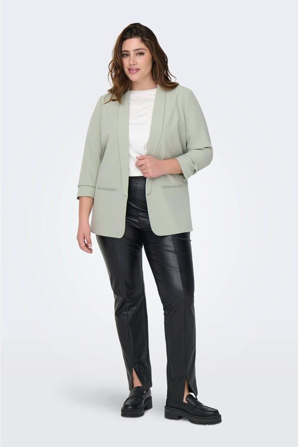 ONLY CARMAKOMA rechtvallende blazer CARELLY groen - Foto 3