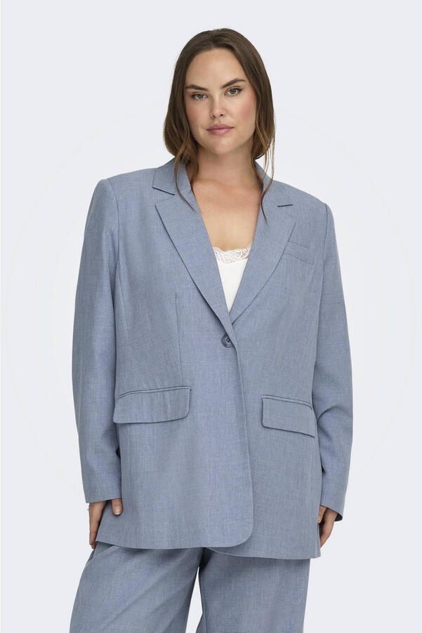 ONLY CARMAKOMA regular blazer blauw