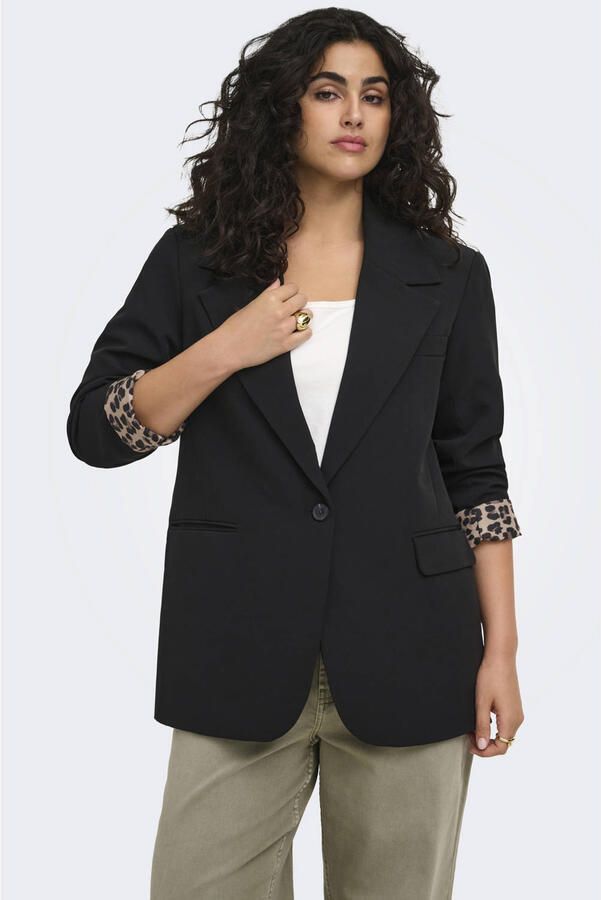 ONLY CARMAKOMA regular fit blazer Plus Size zwart