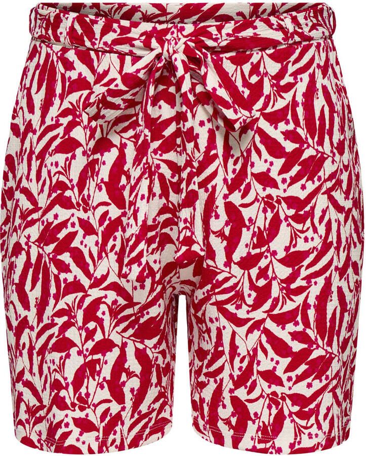 ONLY CARMAKOMA regular high waist casual short rood