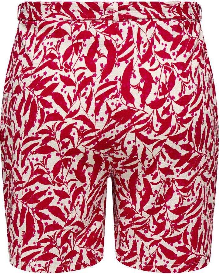 ONLY CARMAKOMA regular high waist casual short rood - Foto 2