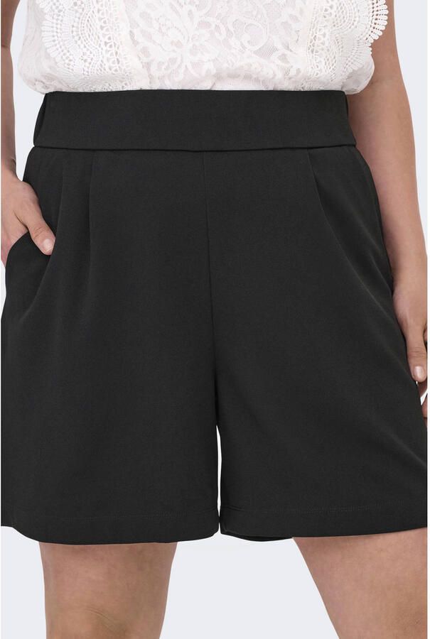 ONLY CARMAKOMA regular high waist casual short zwart - Foto 2