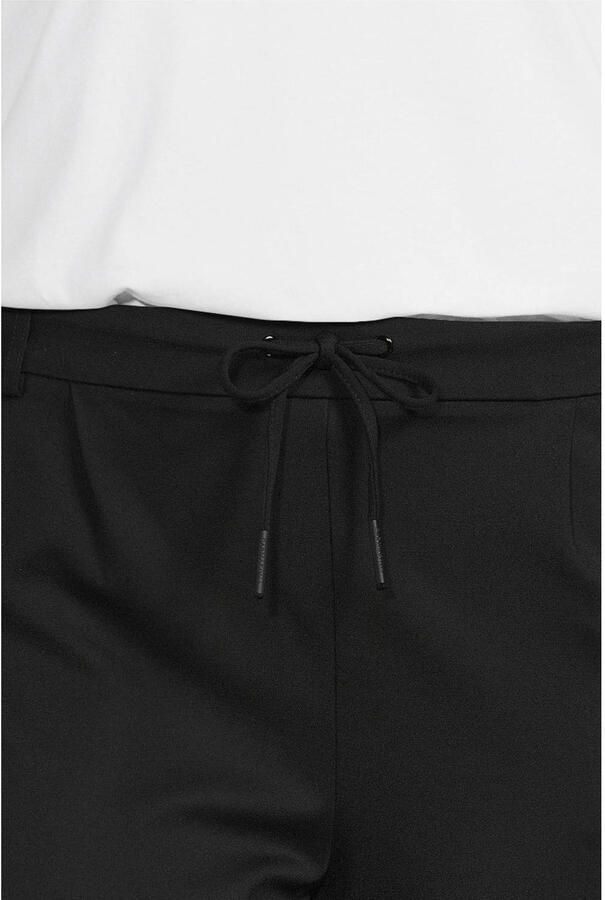 ONLY CARMAKOMA regular high waist gestreepte cargo short zwart - Foto 3
