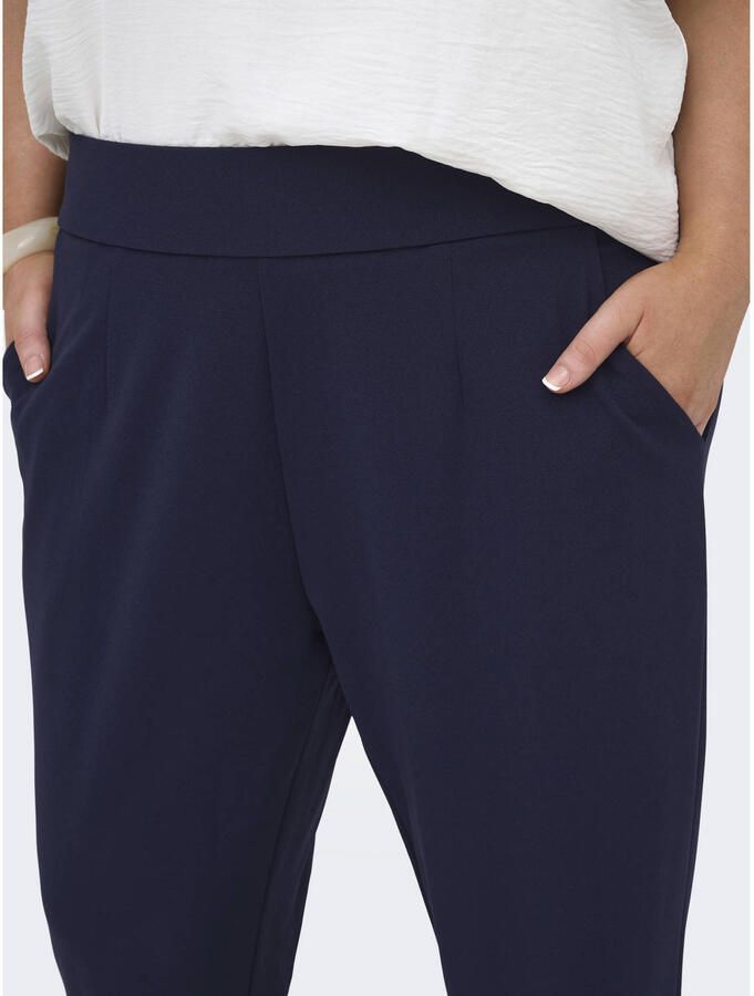 ONLY CARMAKOMA regular waist casual broek donkerblauw - Foto 2