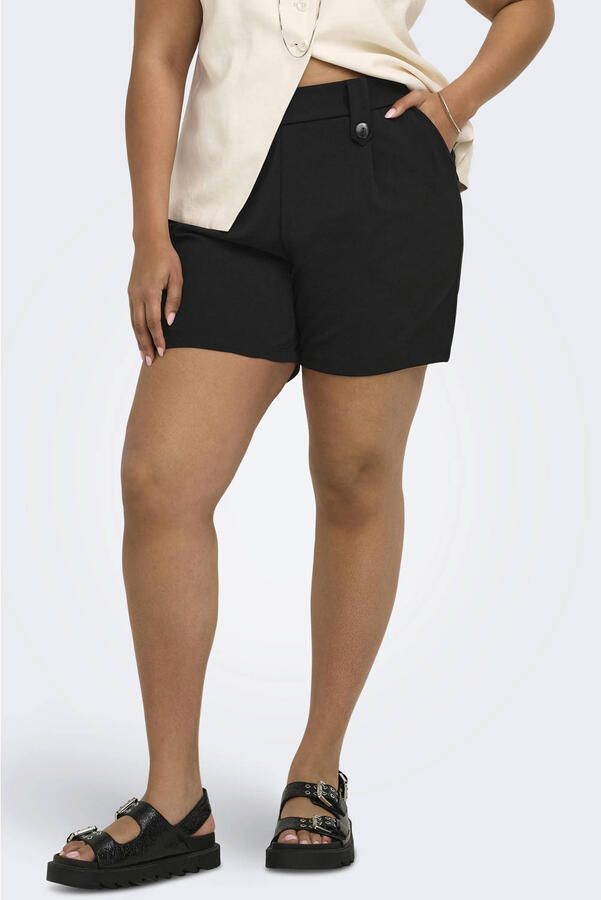ONLY CARMAKOMA regular waist casual short zwart