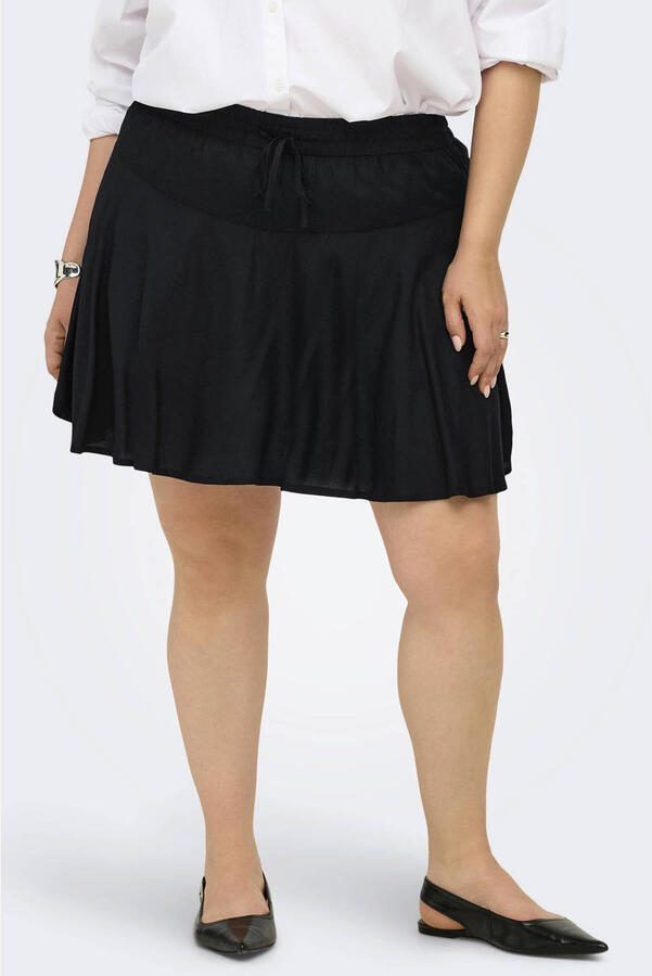 ONLY CARMAKOMA regular waist casual short zwart