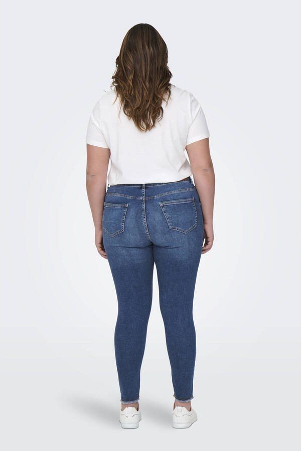 ONLY CARMAKOMA regular waist skinny jeans medium blue denim - Foto 2