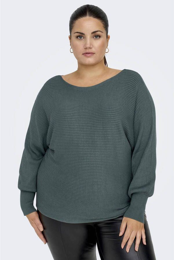 ONLY CARMAKOMA Gebreide trui CARNEW ADALINE LIFE L S PULLOVER KNT