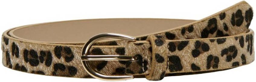 ONLY CARMAKOMA riem CARROMY met panterprint bruin