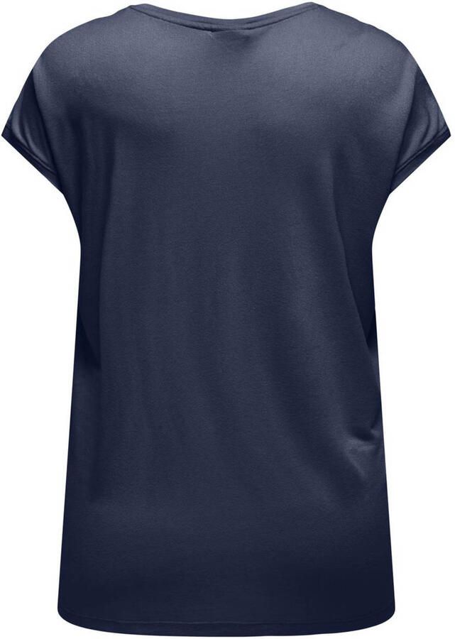 ONLY CARMAKOMA Kanten shirt CARFLAKE LIFE S S MIX TOP JRS NOOS - Foto 3