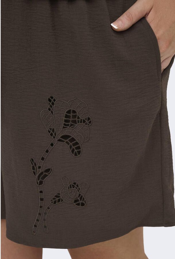 ONLY CARMAKOMA short donkerbruin - Foto 2