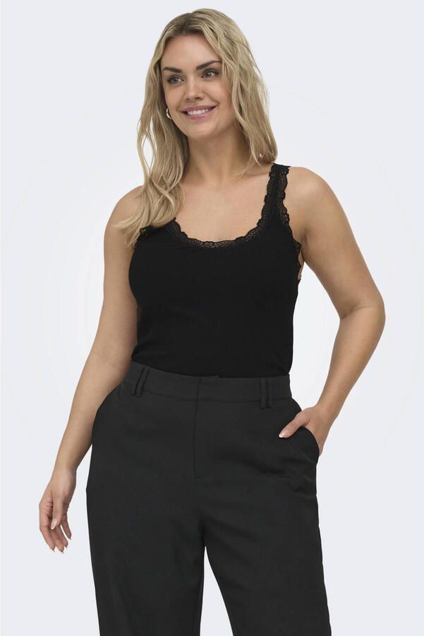 ONLY CARMAKOMA singlet zwart