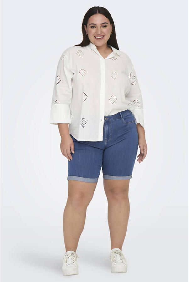 ONLY CARMAKOMA Jeansshort CARTHUNDER LIFE REG LONG SHORTS DNM