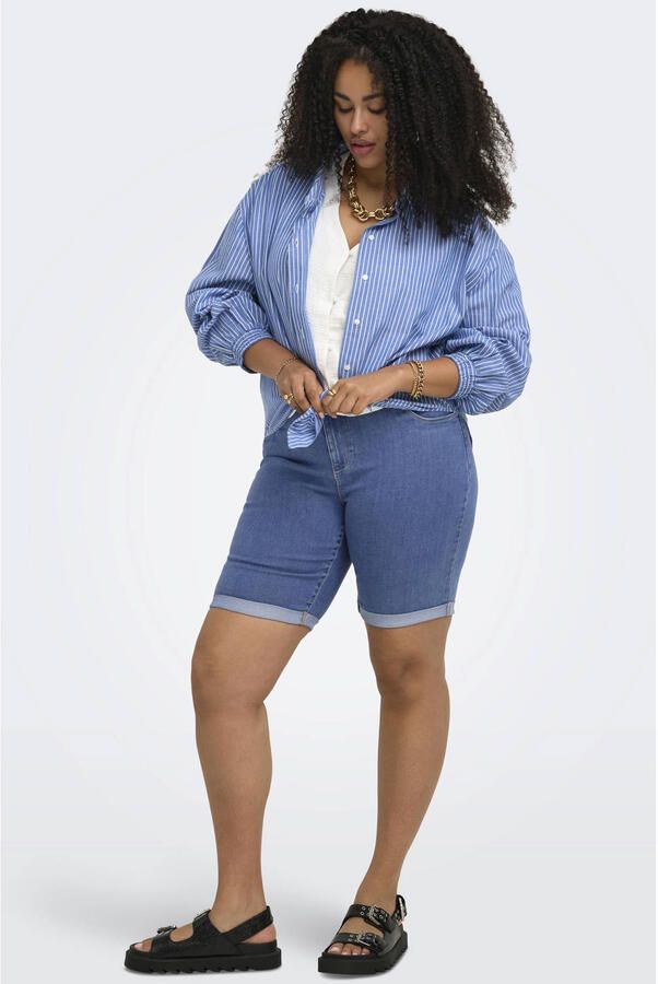 ONLY CARMAKOMA Jeansshort CARTHUNDER LIFE REG LONG SHORTS DNM - Foto 2
