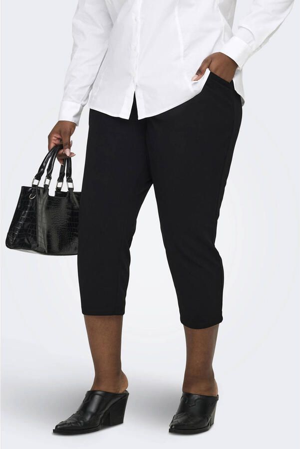 ONLY CARMAKOMA skinny high waist chino zwart