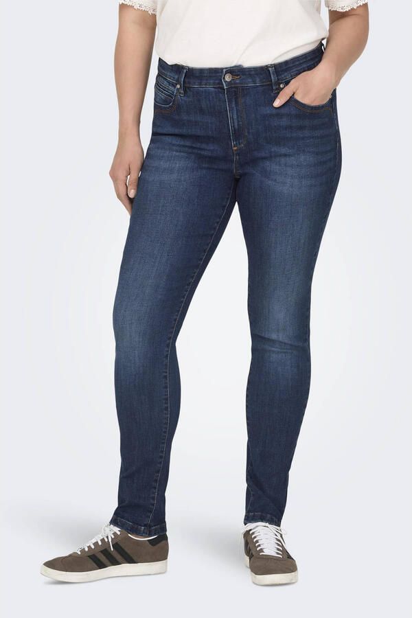 ONLY CARMAKOMA Skinny fit jeans CARKARLA REG SK ANK ZIP DNM BJ581 NOOS