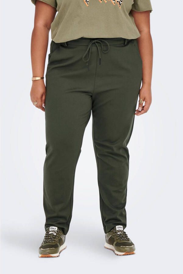 ONLY CARMAKOMA Stretchbroek CARGOLDTRASH LIFE CLASSIC PANT met comfortband en rijgkoord