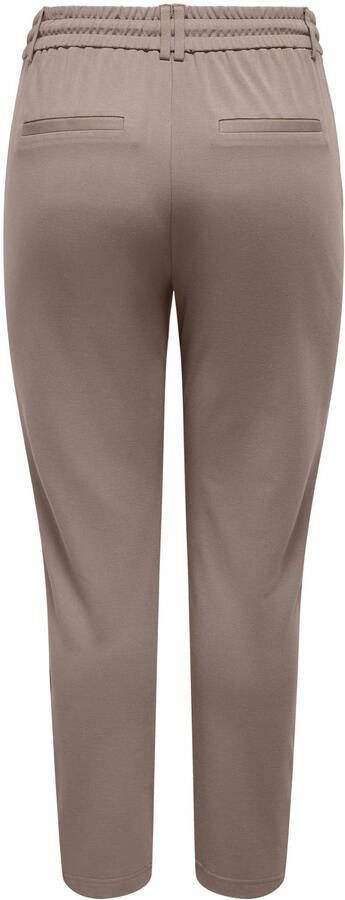 ONLY CARMAKOMA slim regular waist casual broek taupe