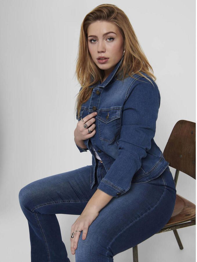 ONLY CARMAKOMA spijkerjasje CARWESPA dark denim