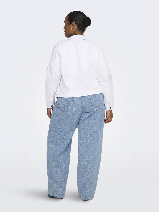 ONLY CARMAKOMA PLUS SIZE jeansjack met knoopsluiting model 'CARWESPA'