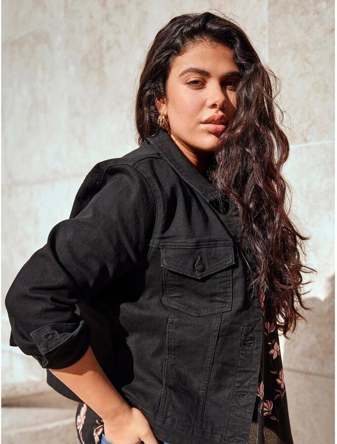 ONLY CARMAKOMA Jeansjack CARWESPA LS JACKET BLACK DNM - Foto 2