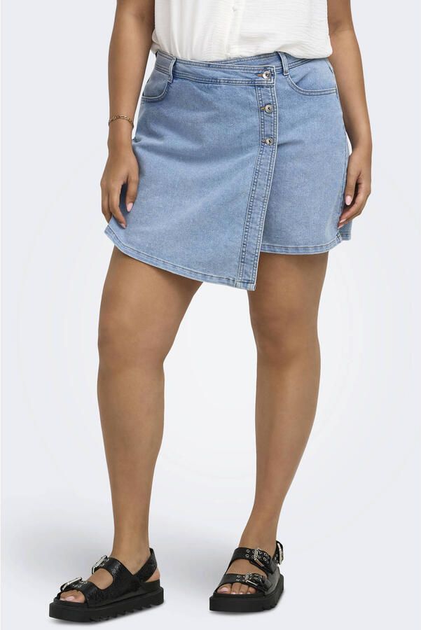 ONLY CARMAKOMA spijkerrok light blue denim