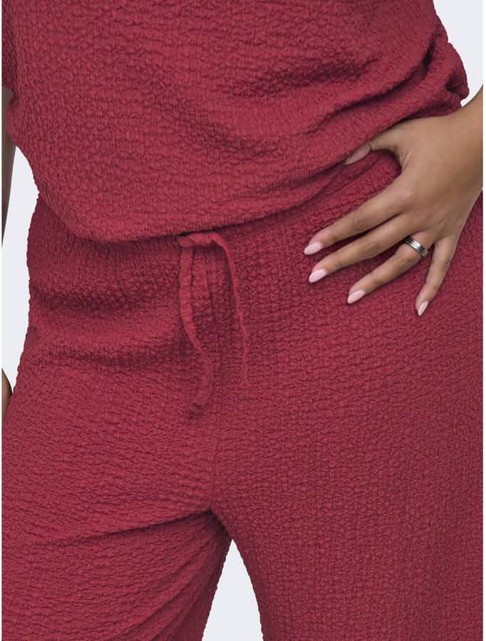 ONLY CARMAKOMA straight leg broek Plus Size rood - Foto 2
