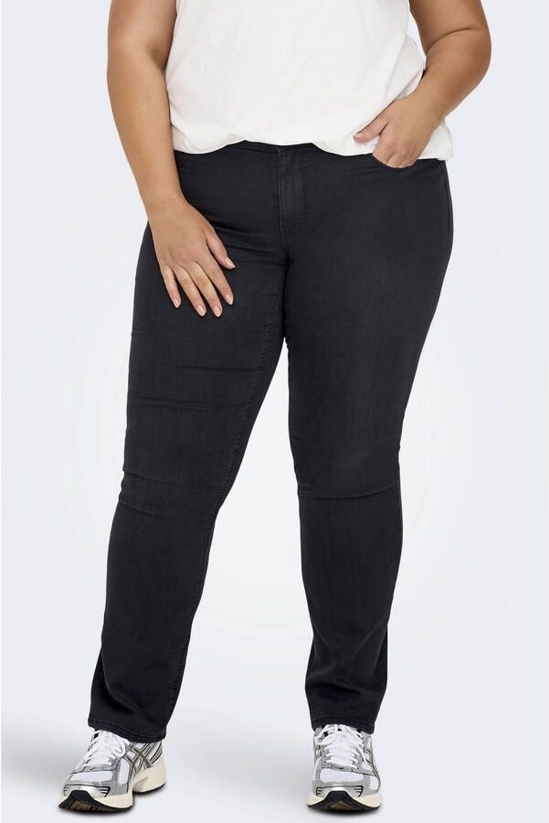 ONLY CARMAKOMA straight leg jeans black denim
