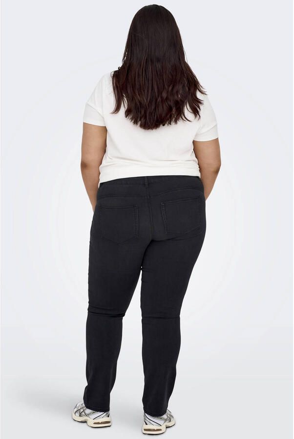 ONLY CARMAKOMA straight leg jeans black denim - Foto 4
