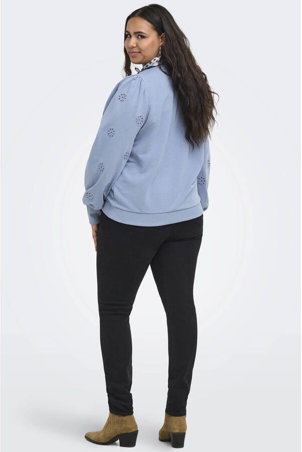 ONLY CARMAKOMA sweater lichtblauw - Foto 3