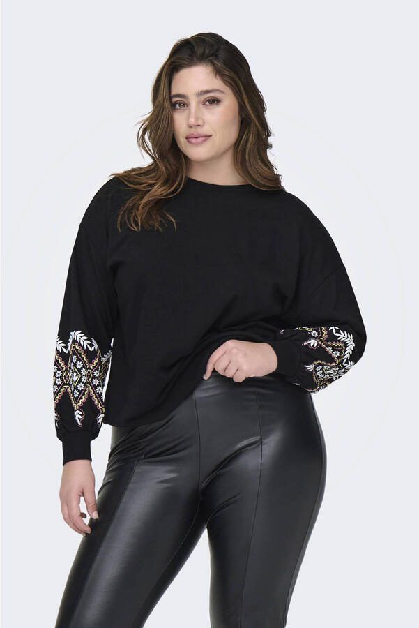 ONLY CARMAKOMA sweater zwart - Foto 3