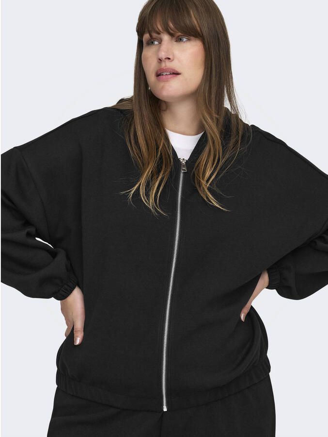 ONLY CARMAKOMA sweatvest zwart - Foto 3