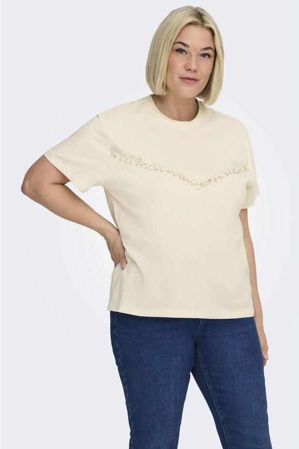 ONLY CARMAKOMA T-shirt beige