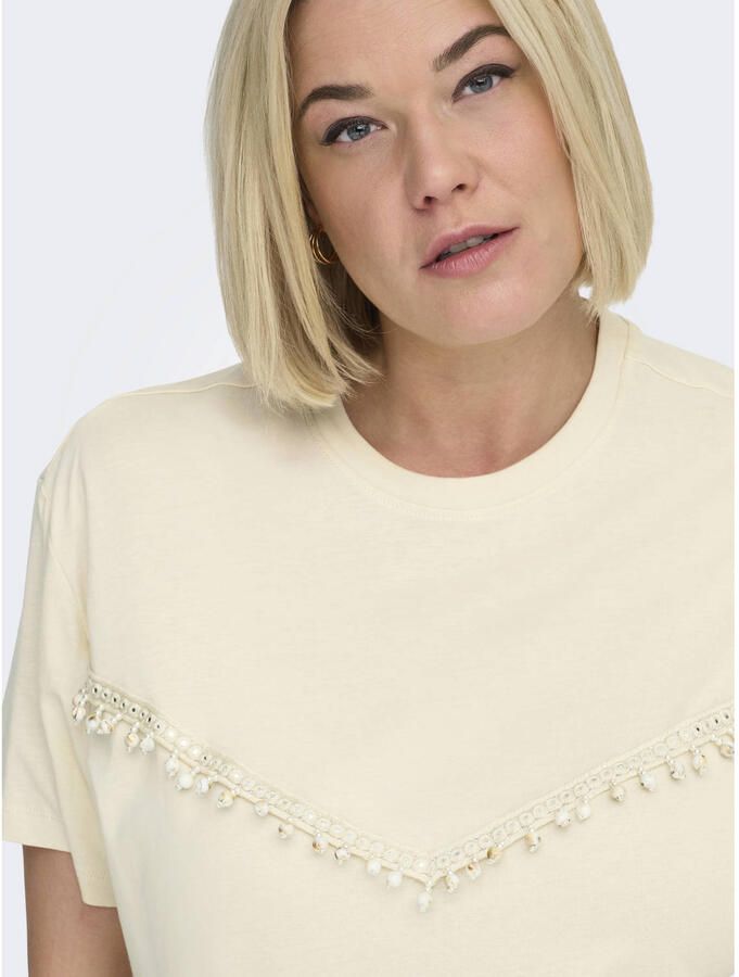 ONLY CARMAKOMA T-shirt beige - Foto 2
