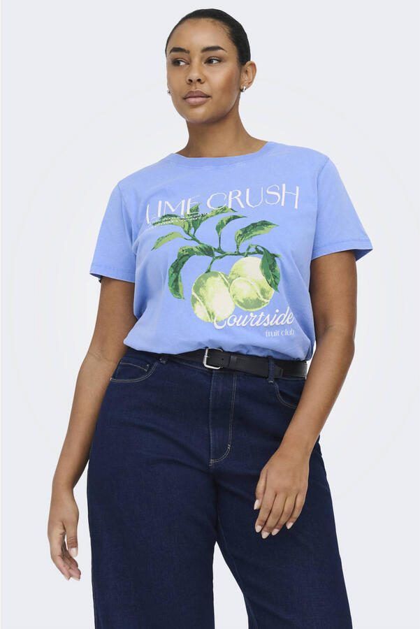 ONLY CARMAKOMA T-shirt blauw