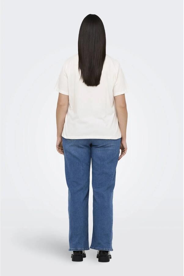 ONLY CARMAKOMA Shirt met korte mouwen CARKITA LIFE SS FOOD JEANS TEE JRS