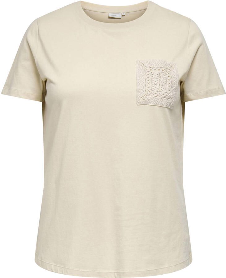 ONLY CARMAKOMA T-shirt ecru