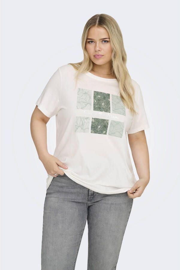 ONLY CARMAKOMA T-shirt ecru
