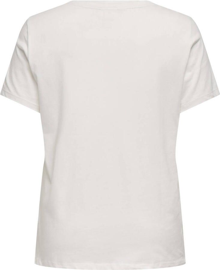 ONLY CARMAKOMA T-shirt ecru - Foto 2