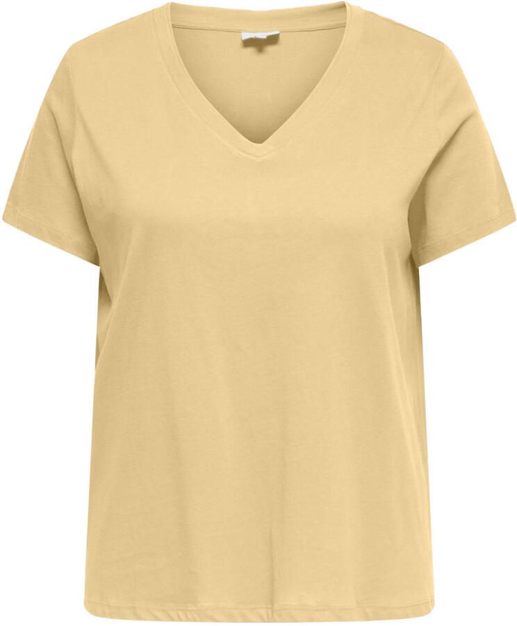 ONLY CARMAKOMA T-shirt geel